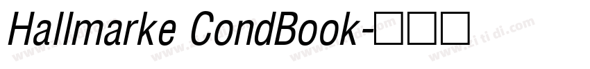 Hallmarke CondBook字体转换